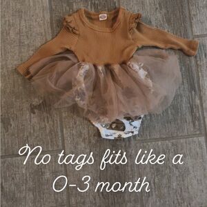 Baby girl 0-3 month Boutique Fall Dress